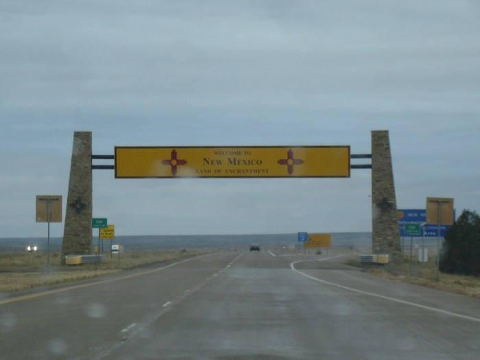 And soon we were in New Mexico.  Enchanting indeed