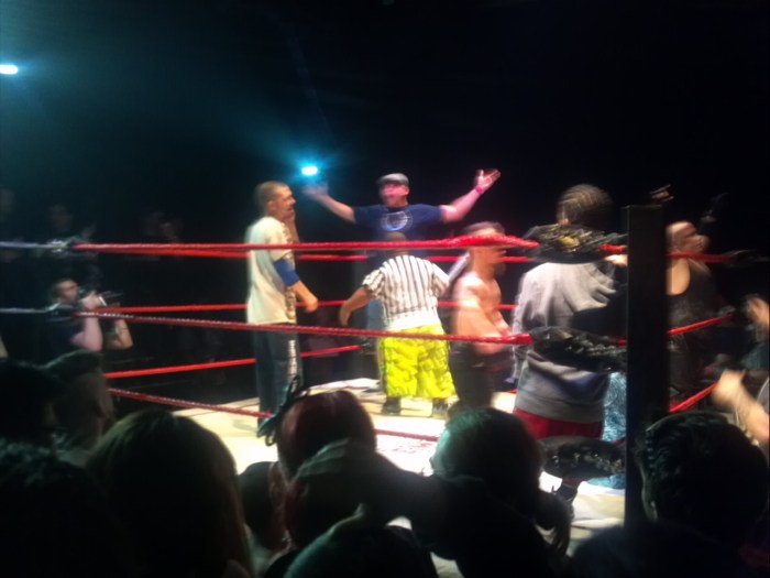 Security beat his ass, it was fantastic.